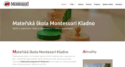 Desktop Screenshot of montessori-kladno.cz