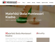 Tablet Screenshot of montessori-kladno.cz